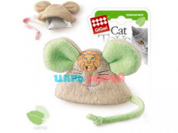 GiGwi (Гигви) - Игрушка для кошек мышка с кошачьей мятой, 8 см