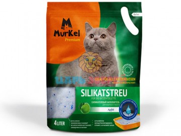 Murkel (Муркель) - Силикагелевый наполнитель с ароматом яблока, 4 л (1,8 кг)