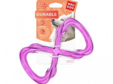WAUDOG (Ваудог) - Durable, Игрушка для собак Восьмерка, 200 мм, фиолетовый