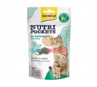 GimCat (ДжимКэт) - Nutri Pockets with Catnip, Подушечки с кошачьей мятой, 60 г