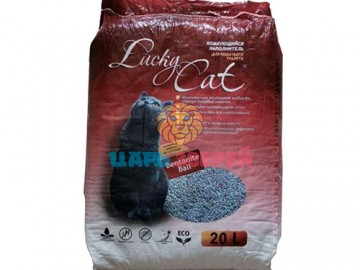 Lucky Cat (Лаки Кэт) - Комкующийся наполнитель с ароматом лаванды, 20 л (16 кг)