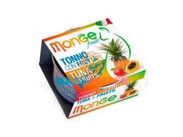 Monge (Монже) - Tuna & Fruits, Влажный корм для кошек с тунцом и фруктами, баночка 80 г