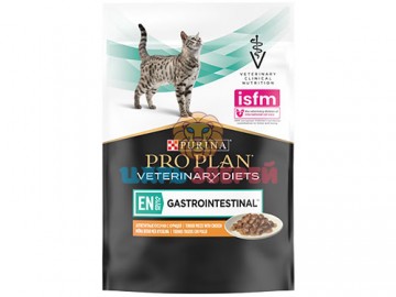 Pro Plan (Про План) - Vet Feline EN ST/OX Gastrointestinal, Диетический корм для взрослых кошек и котят при расстройствах ЖКТ со вкусом курицы, пауч 85 г