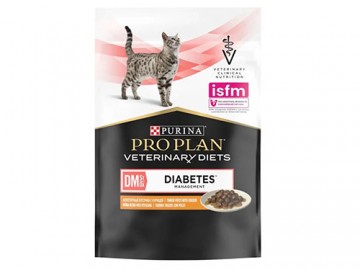 Pro Plan (Про План) - Vet Feline Diabetes Management, Диетический корм для кошек страдающих диабетом со вкусом курицы, пауч 85 г