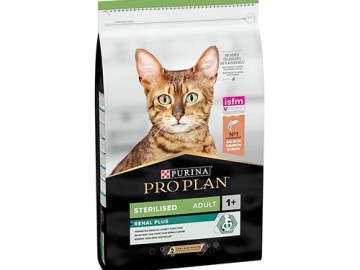 Pro Plan (Про План) - Sterilised Renal Plus Salmon, Сухой корм для стерилизованных кошек и для поддержания здоровья почек, с лососем, 1,5 кг