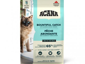 Acana (Акана) - Bountiful Catch, Беззерновой корм для кошек всех пород, с рыбой, 4,5 кг