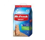 Mr.Fresh (Мистер Фреш) - Древесный комкующийся наполнитель для короткошерстных кошек, 18 л