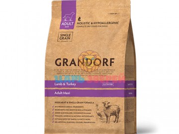 Grandorf (Грандорф) - Lamb&Turkey Adult Maxi Breeds, Сухой корм для взрослых собак крупных пород с ягненком и индейкой, 10 кг