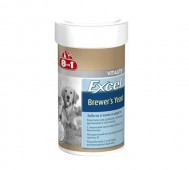 8in1 (8в1) - Excel Brewers Yeast with Garlic, Витамины с пивными дрожжами и чесноком для собак и кошек, 780 таблеток