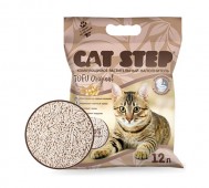 Cat Step (Кэт Степ) - Tofu Original, Комкующийся растительный наполнитель без ароматизатора, 12 л (5,5 кг)