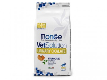Monge (Монже) - Vetsolution Cat Urinary Oxalate GRAIN FREE, Беззерновой корм для профилактики образования оксалатных камней у кошек, 1,5 кг
