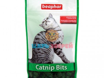 Beaphar (Беафар) - Catnip Bits, Хрустящие подушечки с кошачьей мятой для кошек и котят, 35 г