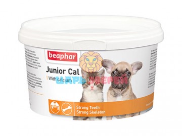 Beaphar (Беафар) -  Junior Cal, Кормовая добавка для котят и щенков, 200 г