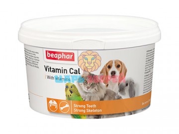 Beaphar (Беафар) - Vitamin Cal, Кормовая добавка для иммунитета для кошек, собак, грызунов и птиц, 250 г