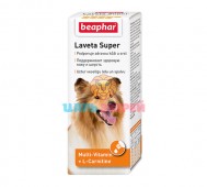 Beaphar (Беафар) -  Laveta Super, Кормовая добавка для кожи и шерсти для собак, 50 мл