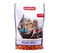Beaphar (Беафар) - Malt Bits, Хрустящие подушечки для выведения шерсти из желудка у кошек, 75 таблеток