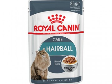 Royal Canin (Роял Канин) - Hairball Care, влажный корм для кошек склонных в образованию волосяных комочков, пауч 85 г