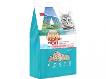 Alpine Cat (Альпин Кэт) - Тофу комкующийся наполнитель без ароматизатора, 12 л