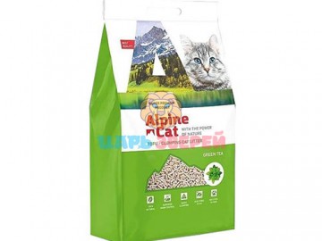Alpine Cat (Альпин Кэт) - Тофу комкующийся наполнитель с ароматом зеленого чая, 12 л