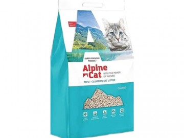 Alpine Cat (Альпин Кэт) - Тофу комкующийся наполнитель без ароматизатора, 6 л (2,6 кг)