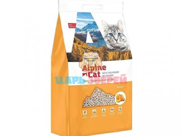 Alpine Cat (Альпин Кэт) - Тофу комкующийся наполнитель с ароматом персика, 6 л