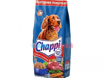 Chappi (Чаппи) - Корм для взрослых собак с говядиной, 15 кг