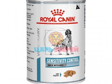 Royal Canin (Роял Канин) - Sensitivity Control Duck, Диетический корм при пищевой аллергии у взрослых собак, баночка 420 г