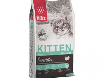 Blitz (Блиц) - Kitten, Сухой корм для котят со вкусом индейки, 10 кг