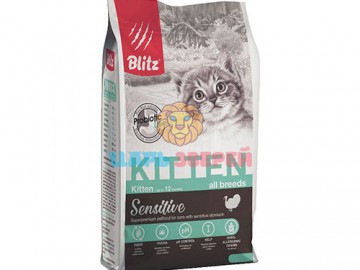 Blitz (Блиц) - Kitten, Сухой корм для котят со вкусом индейки, 10 кг