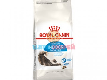 Royal Canin (Роял Канин) - Indoor Longhair, корм для длинношерстных кошек, живущих дома, 2 кг