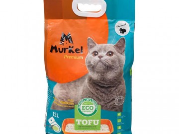 Murkel (Муркель) - Тофу комкующийся наполнитель с активированным углем, 12 л (5,2 кг)