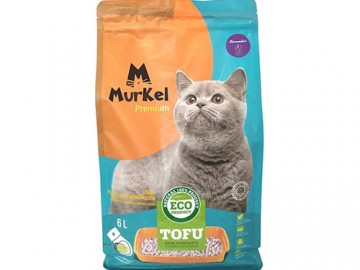 Murkel (Муркель) - Тофу комкующийся наполнитель с ароматом лаванды, 12 л (5,2 кг)