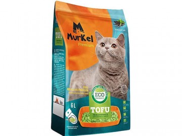 Murkel (Муркель) - Тофу комкующийся наполнитель с ароматом зеленого чая, 6 л (2,6 кг)