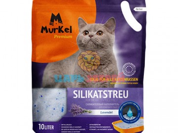 Murkel (Муркель) - Силикагелевый наполнитель с ароматом лаванды, 10 л (4,5 кг)