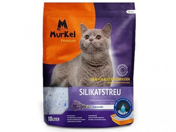 Murkel (Муркель) - Силикагелевый наполнитель с ароматом лаванды, 10 л (4,5 кг)