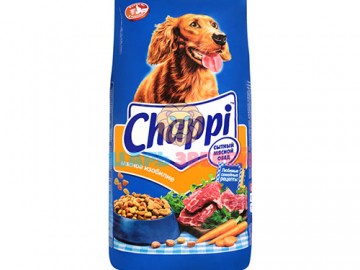 Chappi (Чаппи) - Корм для взрослых собак с мясным изобилием, 15 кг