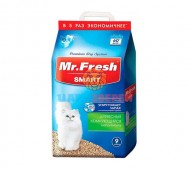 Mr.Fresh (Мистер Фреш) - Древесный комкующийся наполнитель для длинношерстных кошек, 9 л