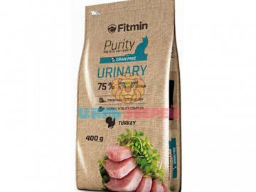 Fitmin (Фитмин) - Grain free Urinary, полнорационный беззерновой корм для кошек с заболеваниями мочевыводящих путей, с индейкой , 400 г