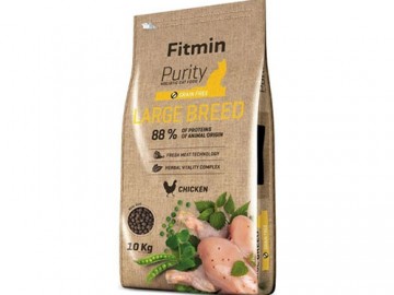 Fitmin (Фитмин) - Grain free Large Breed, полнорационный беззерновой корм  для взрослых кошек крупных пород, с курицей (развес)