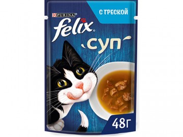 Felix (Феликс) - Суп, в соусе с треской, пауч 48 г