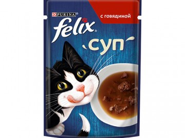 Felix (Феликс) - Суп, в соусе с говядиной, пауч 48 г