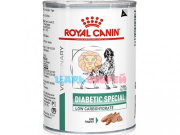 Royal Canin (Роял Канин) - Diabetic, Влажный корм для собак при болезнях ЖКТ, при сахарном диабете, баночка 410 г