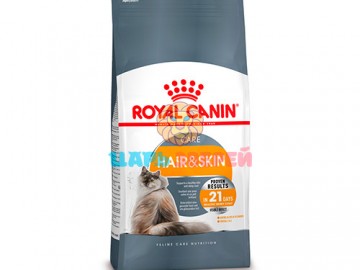 Royal Canin (Роял Канин) - Hair & Skin 33, сухой корм для кошек с питанием шерсти, 400 г