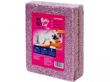 Betty Cat (Бэтти кэт) - Тофу комкующийся наполнитель с лавандой, 6 л