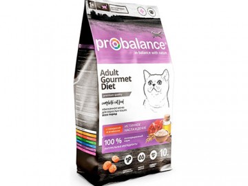 Probalance (Пробаланс) - Adult Gourmet Diet Beef&Lamb, Корм для взрослых кошек со вкусом говядины и ягненка, 8 кг