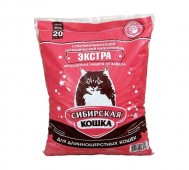 Сибирская Кошка - Экстра, Наполнитель для кошачьих туалетов для длинношерстных кошек, 20 л