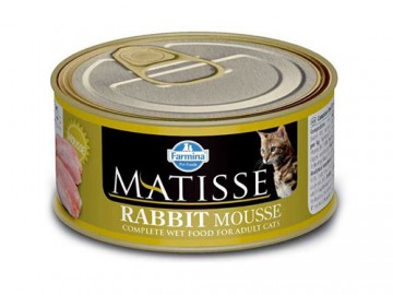Farmina (Фармина) - Matisse Rabbit Mousse, Влажный корм для взрослых кошек мусс с кроликом, баночка 85 г