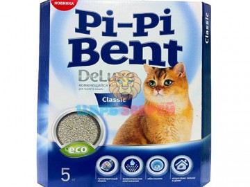 Pi-Pi-Bent (Пи-Пи-Бент) - DeLuxe Classic, Комкующийся наполнитель, 5 кг