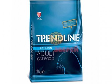 TRENDLINE (ТРЕНДЛАЙН) - Adult Cat Food Salmon, Сухой корм для взрослых кошек, с лососем, упаковка 1 кг