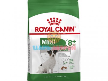 Royal Canin (Роял Канин) - Mini Adult 8+, Корм для собак мелких пород старше 8 лет, с птицей, 8 кг